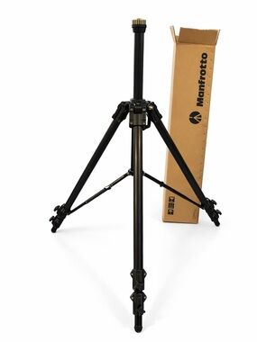 Manfrotto Black Professional Camera Tripod - Stable Aluminum Support
